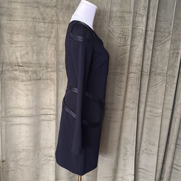 VERSACE Black One Shoulder Long Sleeve Cocktail Dress - Picture 9 of 15